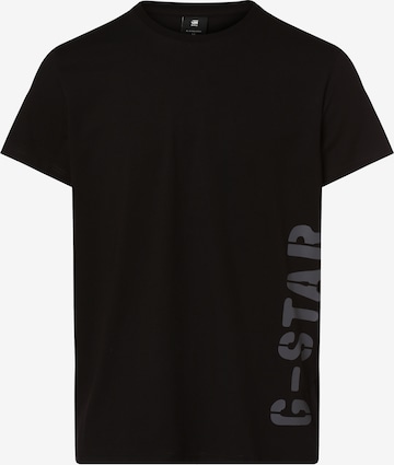 G-Star RAW Shirt 'Stencel' in Zwart: voorkant