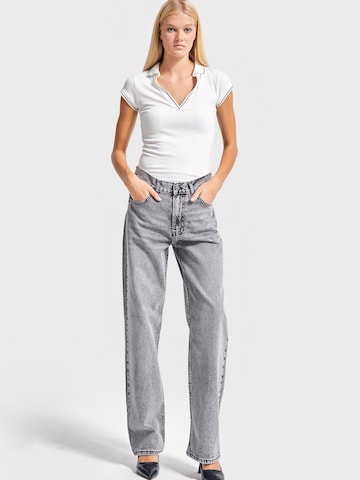 IT'S BASIC Loose fit Jeans 'Relaxed Mid Rise Jeans' in Grey