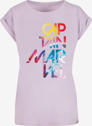 T-shirt 'Captain Marvel - Galactic' ABSOLUTE CULT en violet : devant