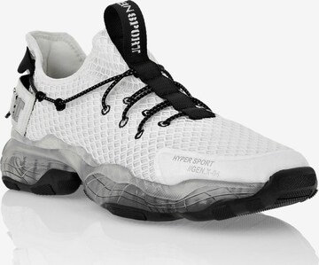 Plein Sport - Sapatilhas baixas em branco: frente