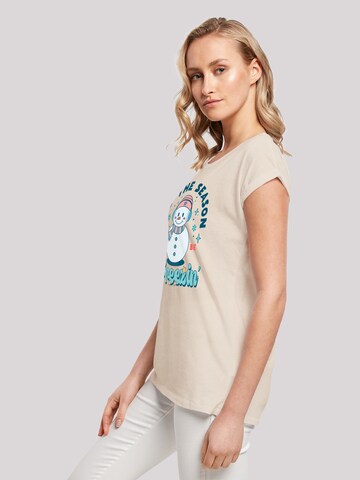 F4NT4STIC Shirt 'Tis The Season to Be Freezin' in Beige