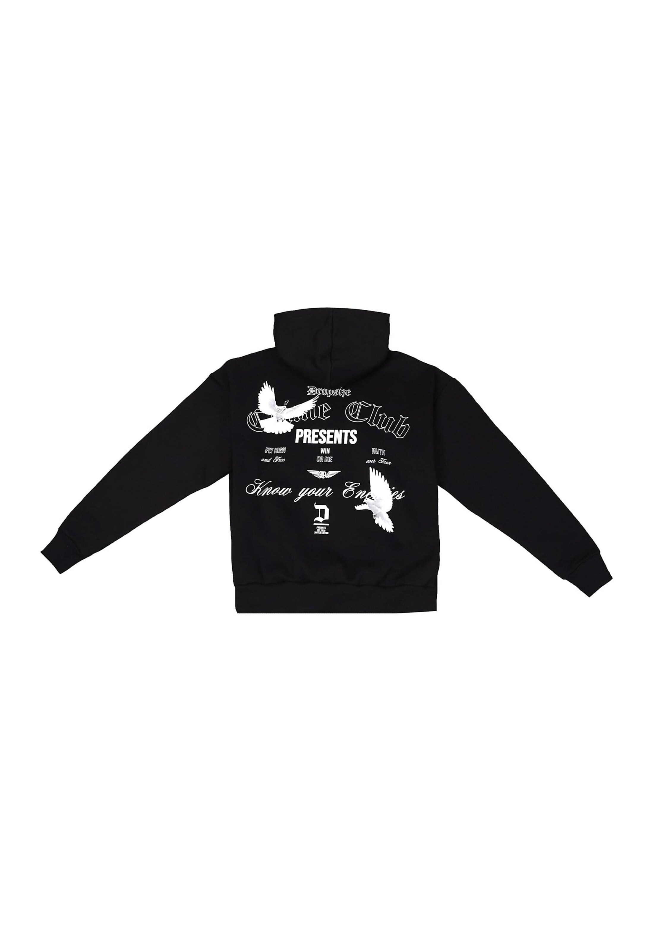Dropsize Sweatshirt 'Enemies' in Schwarz