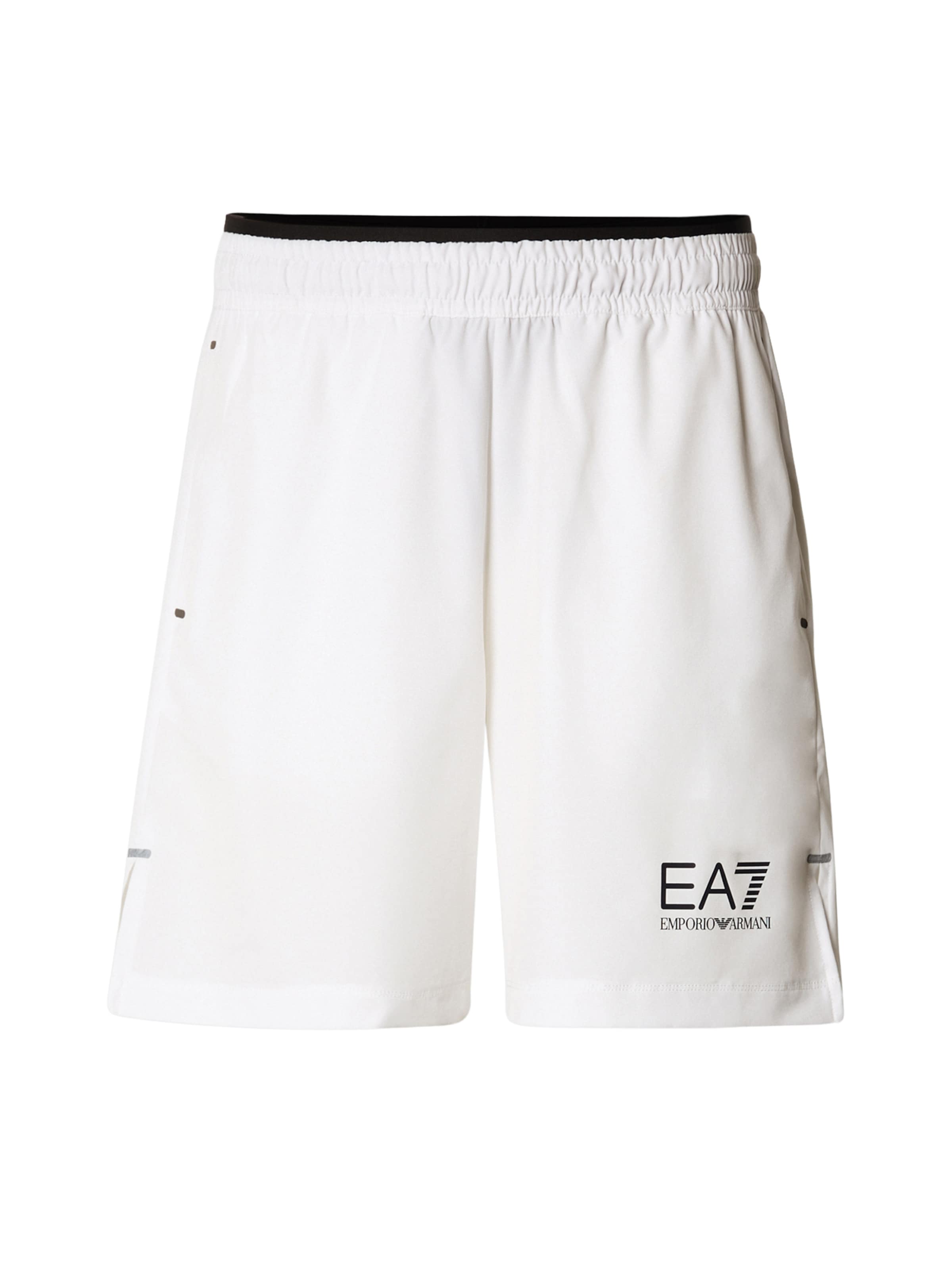 Pantaloni sport EA7 Emporio Armani pe alb, Vizualizare produs