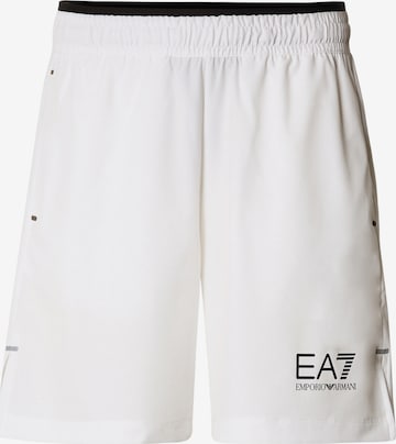 balta EA7 Emporio Armani Laisvas Sportinės kelnės: priekis