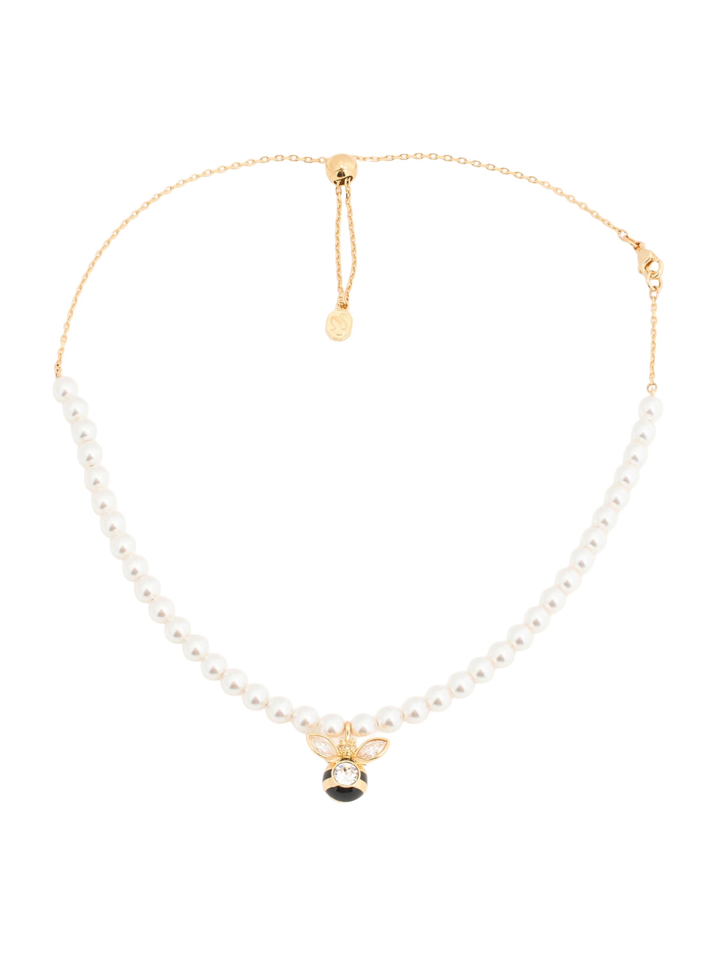 Swarovski - Cadena en blanco: frente