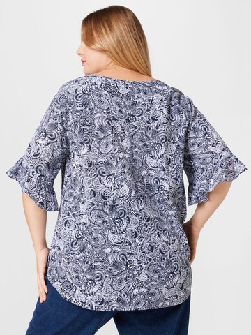 Michael Kors Plus Blouse in Blue