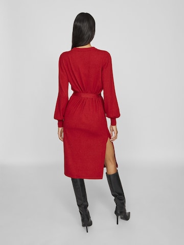 VILA Knit dress in Red