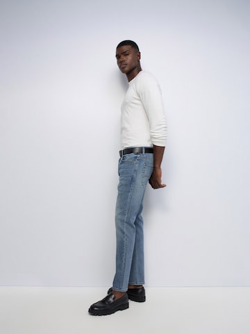 Coupe slim Jean Salsa Jeans en bleu