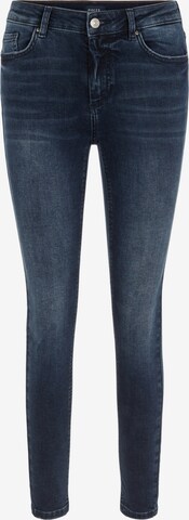 Coupe slim Jean 'Delly' PIECES en bleu : devant