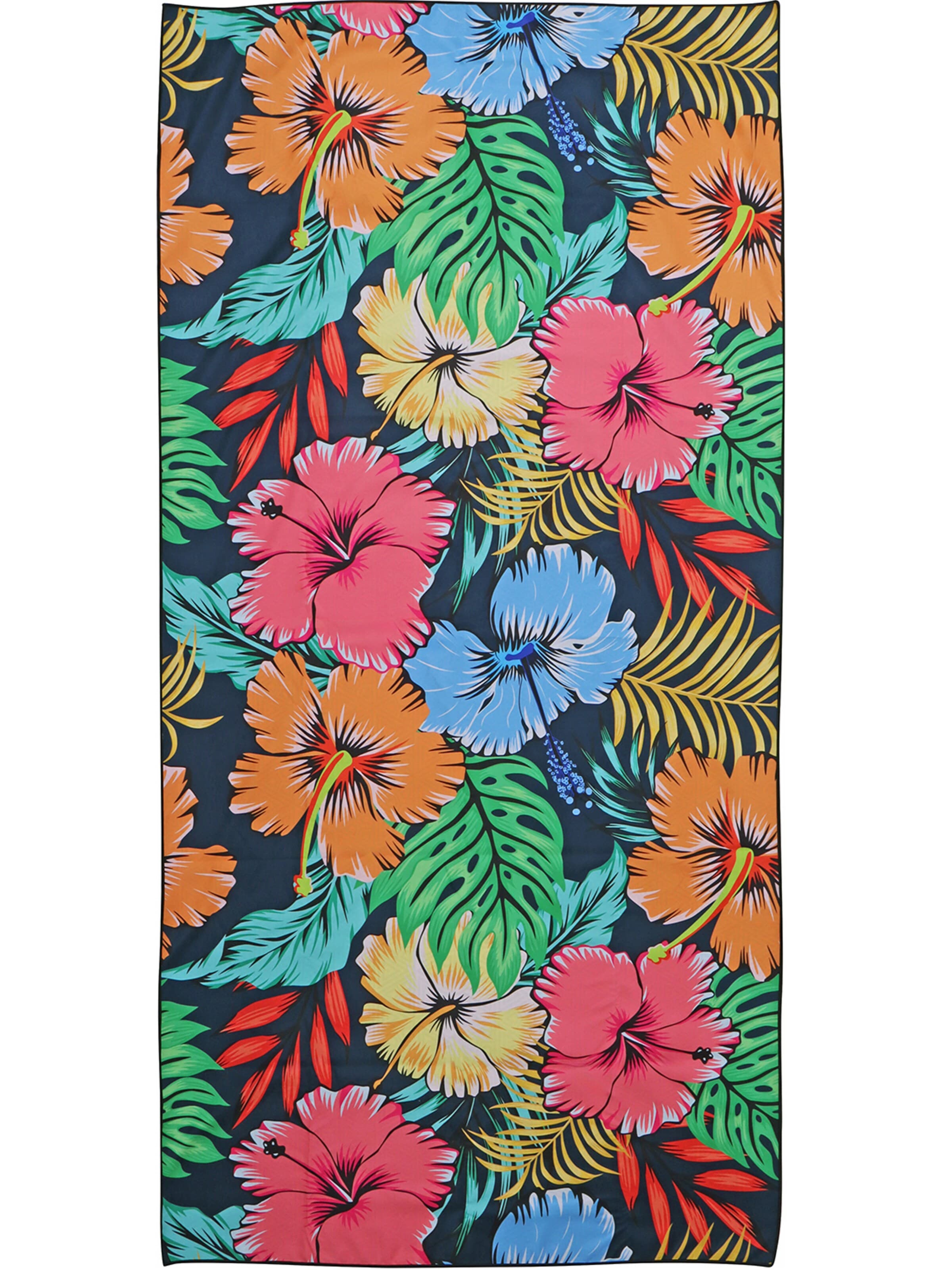 Capelli New York Strandtuch 'Badetuch - Hibiskus Hawaii Blumen'‌‌‌‌‌‌‌‌ in Mischfarben: Vorderseite