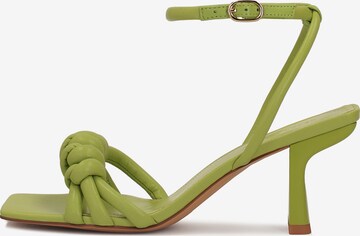 Kazar Studio - Sandalias en verde: frente