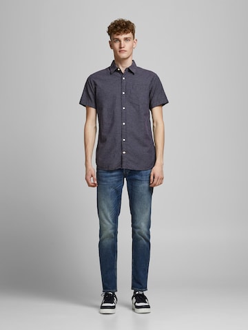 JACK & JONES Regular fit Overhemd 'Abel' in Blauw