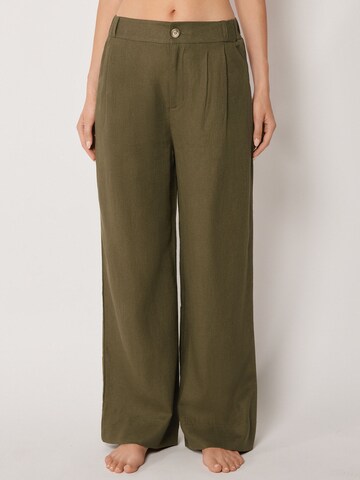 CALZEDONIA Loose fit Pants in Green: front