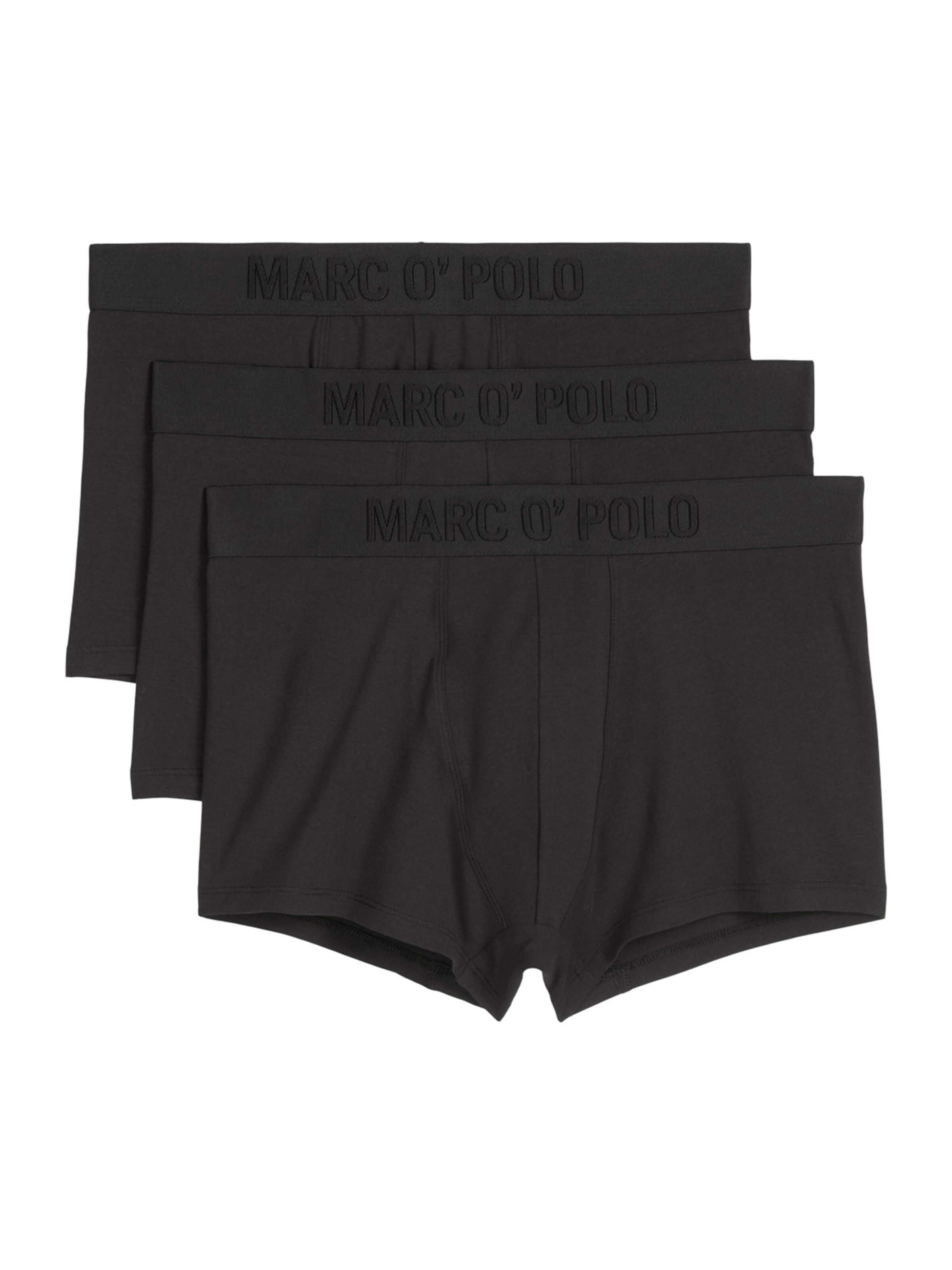 Marc O'Polo Boxershorts 'Essentials' in Zwart: voorkant
