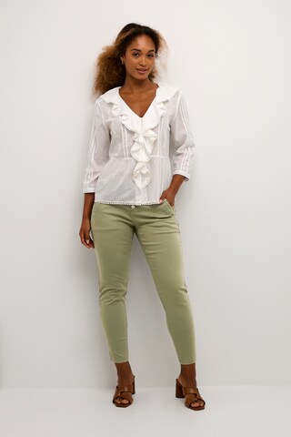 Cream Slimfit Jeans 'Paula' i grøn