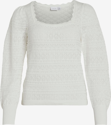VILA Sweter 'AUGUSTA' w kolorze biały: przód