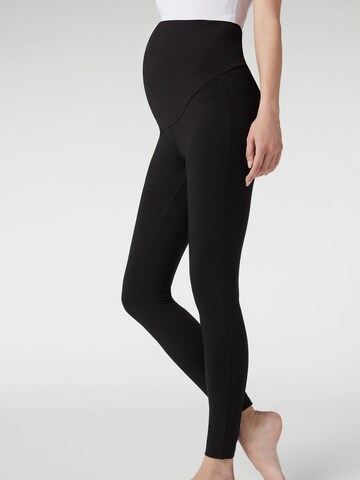 CALZEDONIA Skinny Leggings in Black: front