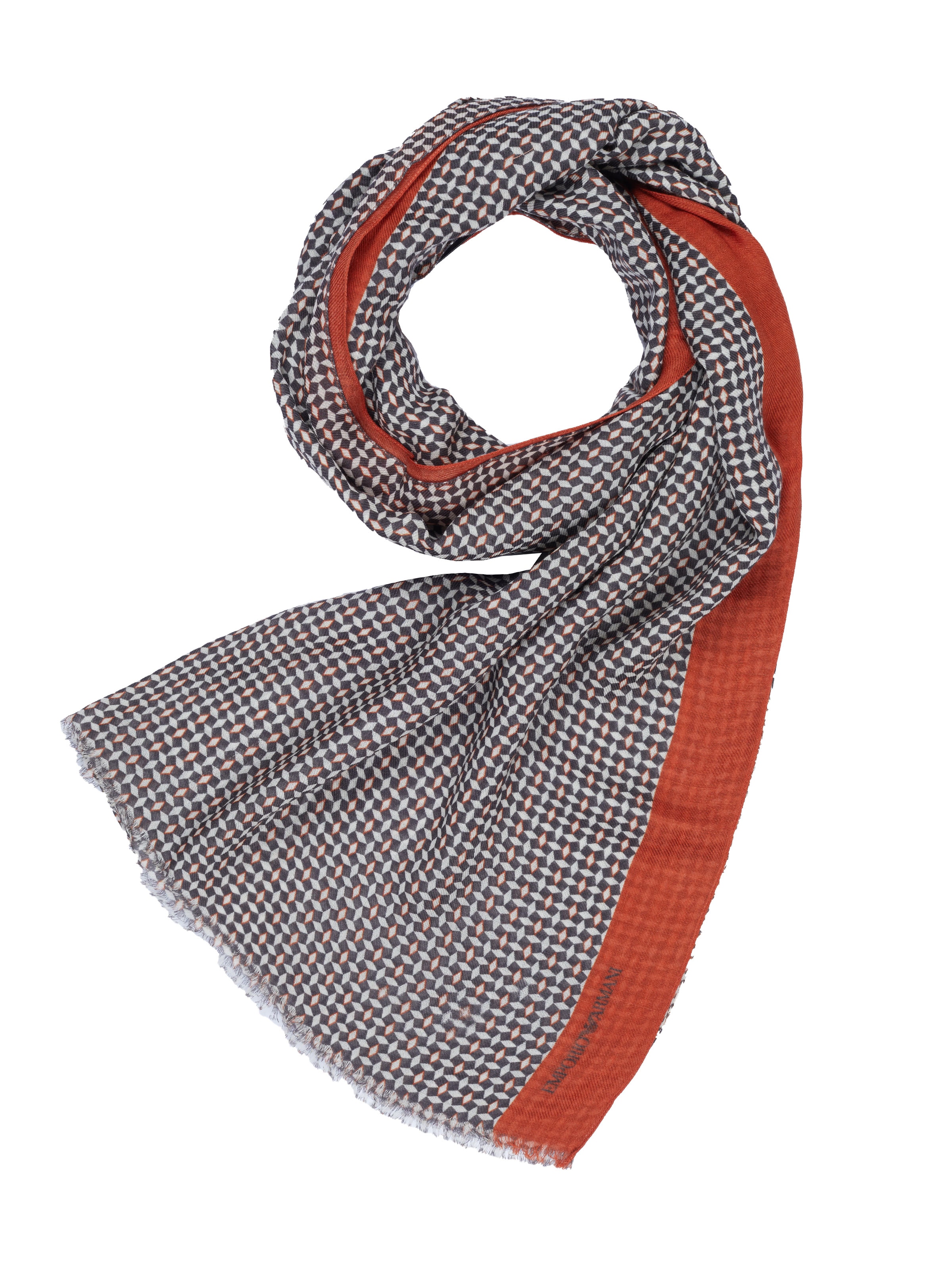 ARMANI Scarf 'Emporio Armani Schal' in Brown: front