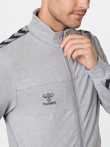 Hummel Athletic Zip-Up Hoodie in Grey