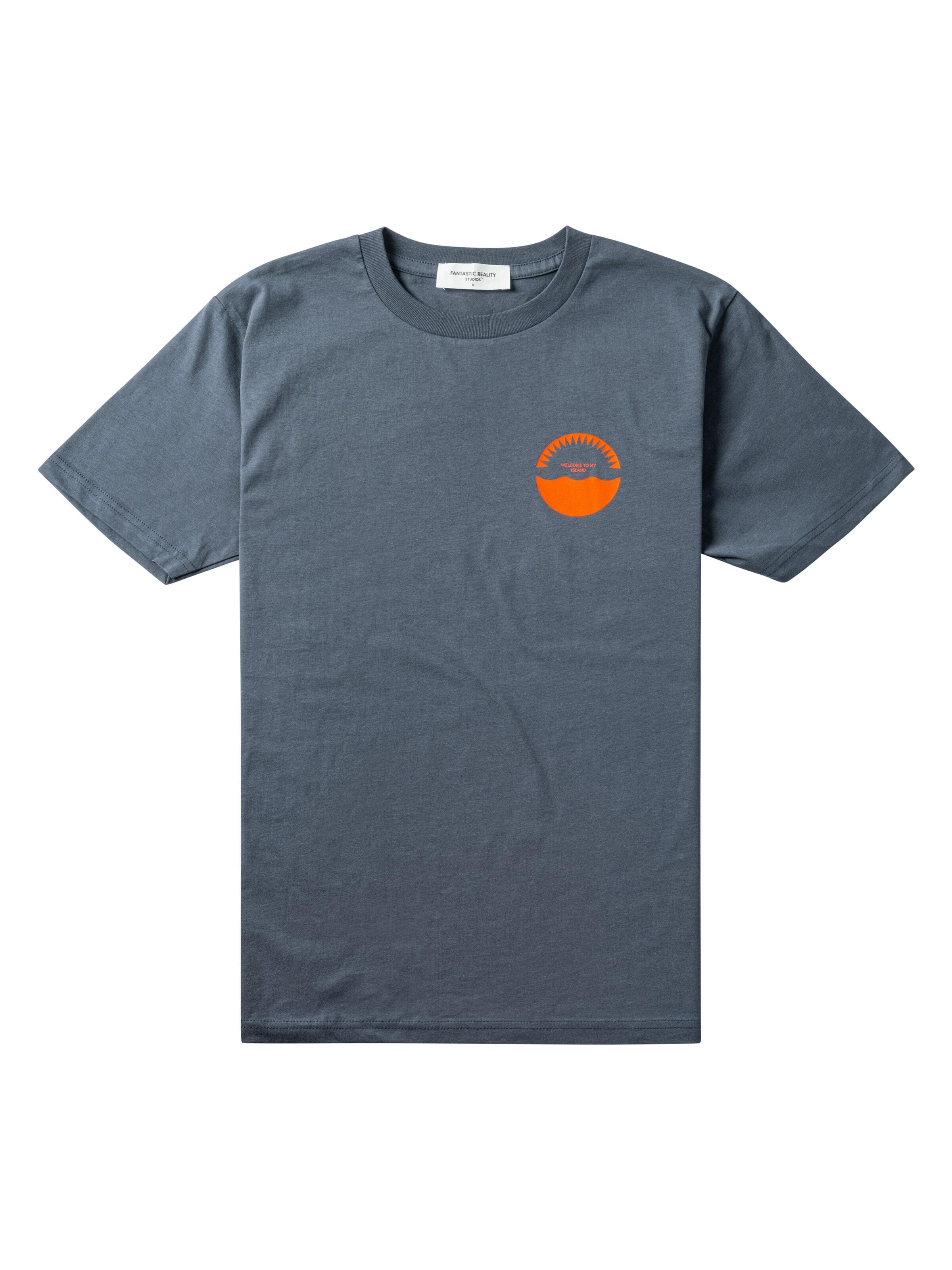 FANTASTIC REALITY STUDIOS Shirt 'WELCOME - Bio-Baumwolle' in Blue: front