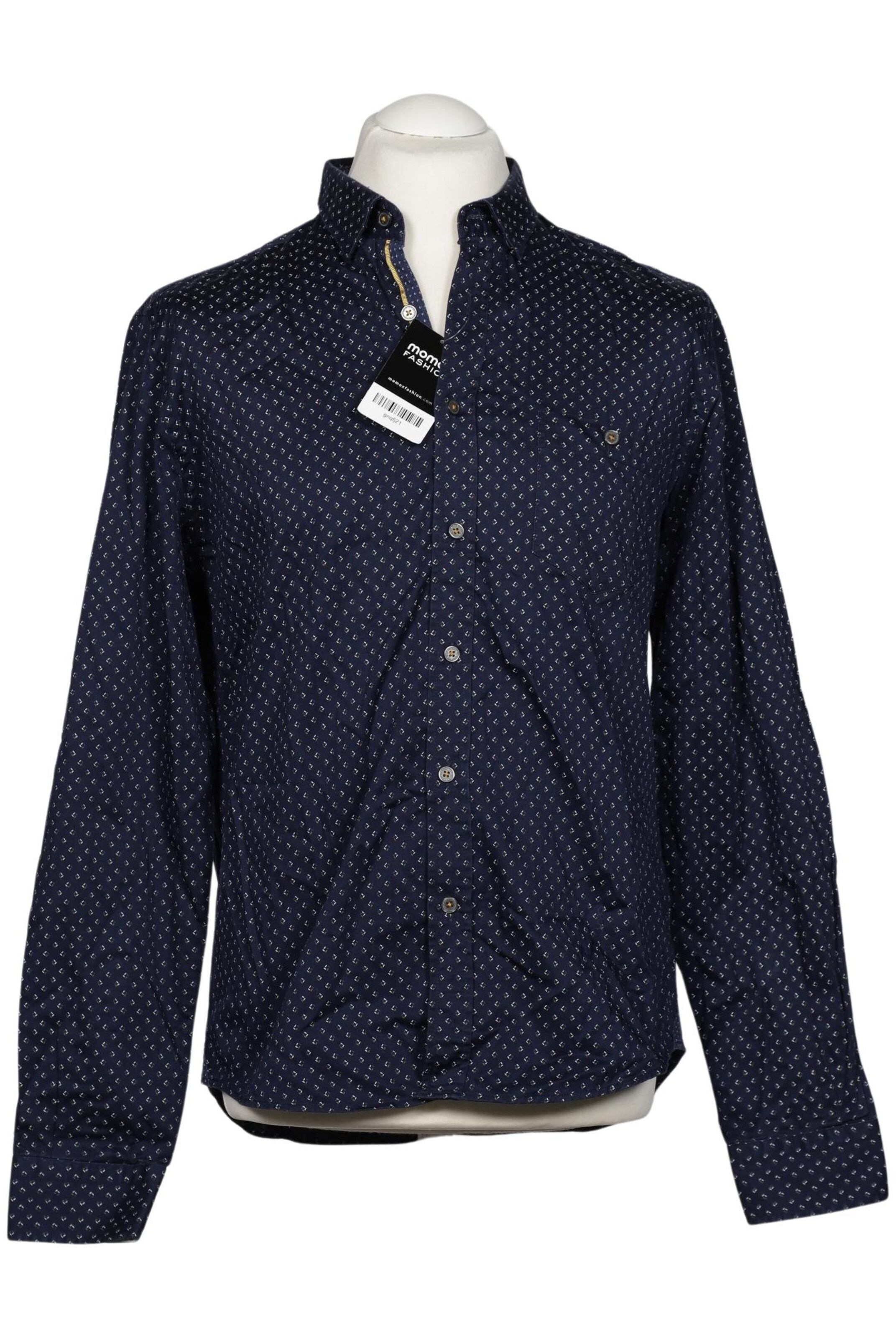 Ted Baker Button Up Shirt in L-XL in Blue: front