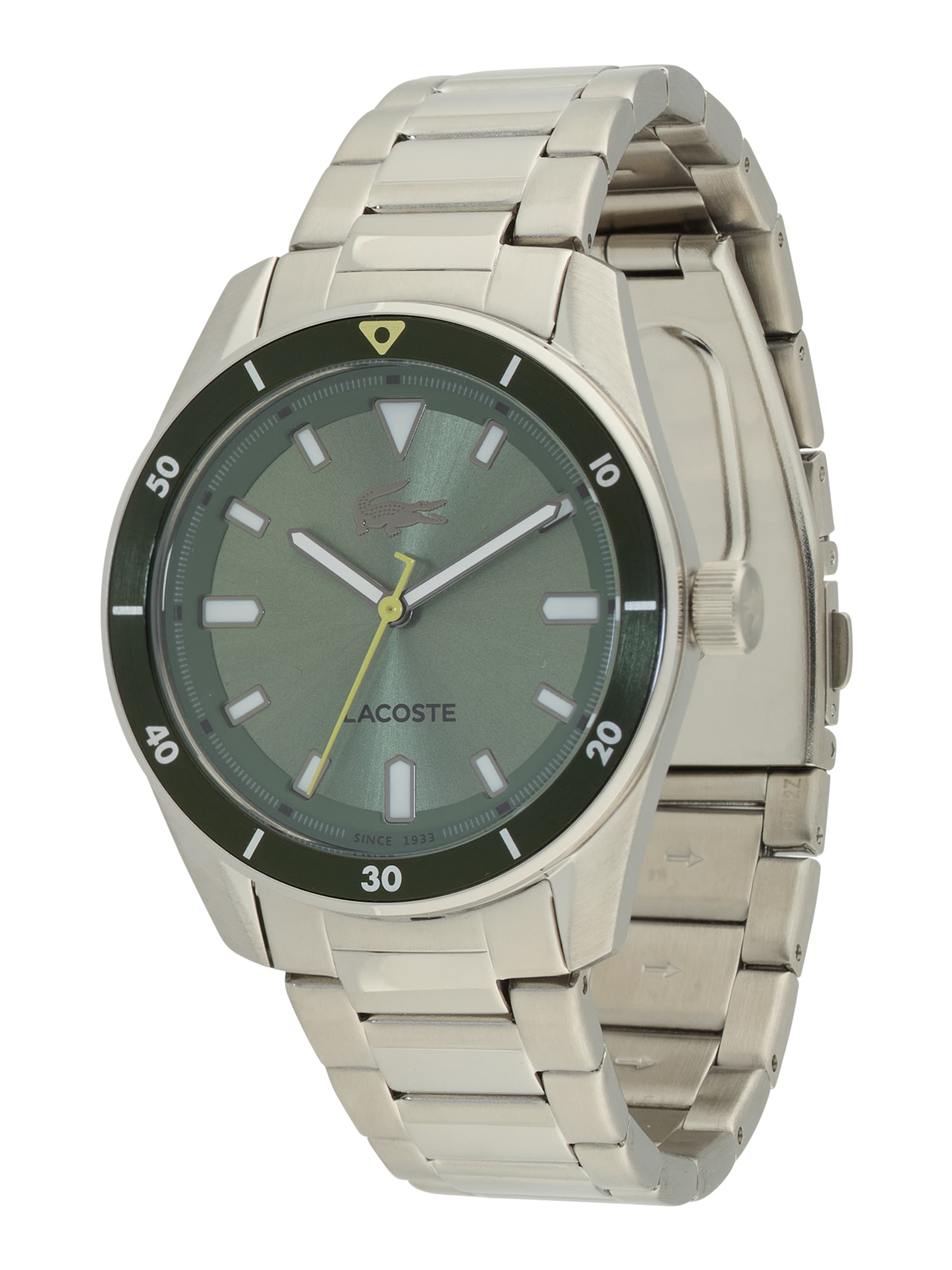 LACOSTE - Relógios analógicos 'BOSTON' em verde: frente