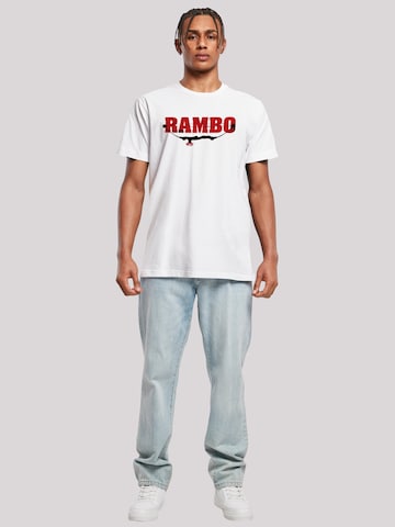 T-Shirt 'Rambo Logo Compound Bow' F4NT4STIC en blanc