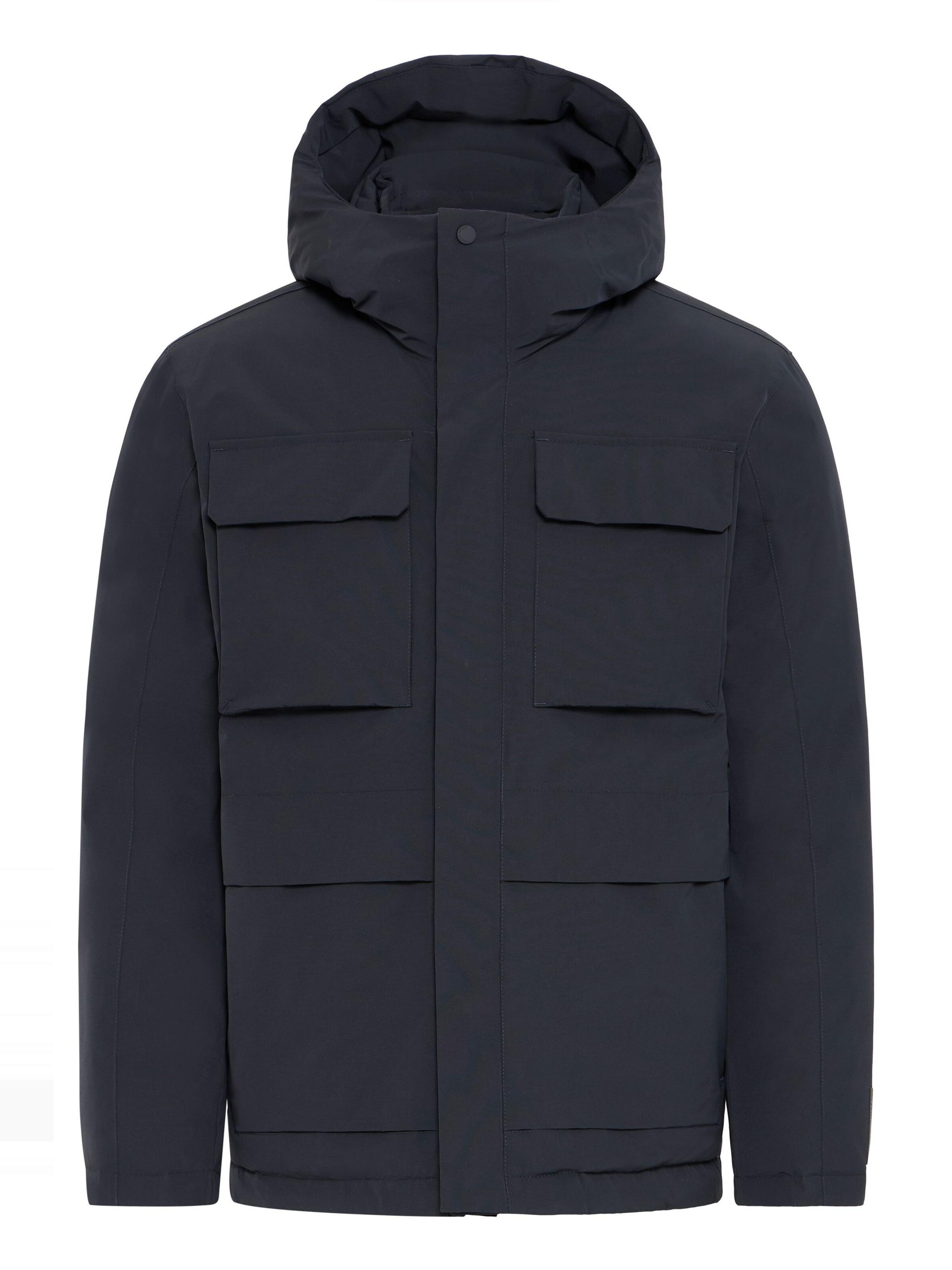 Casual Friday Winterjas ' CFHEDBERG ' in Blauw: voorkant