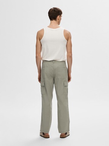 SELECTED HOMME Loosefit Παντελόνι cargo 'Evan' σε γκρι