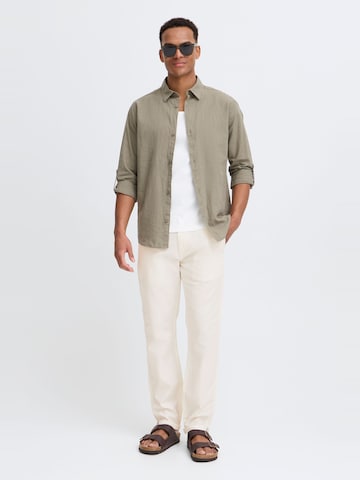 !Solid Regular Leinenhose 'Loran' in Beige