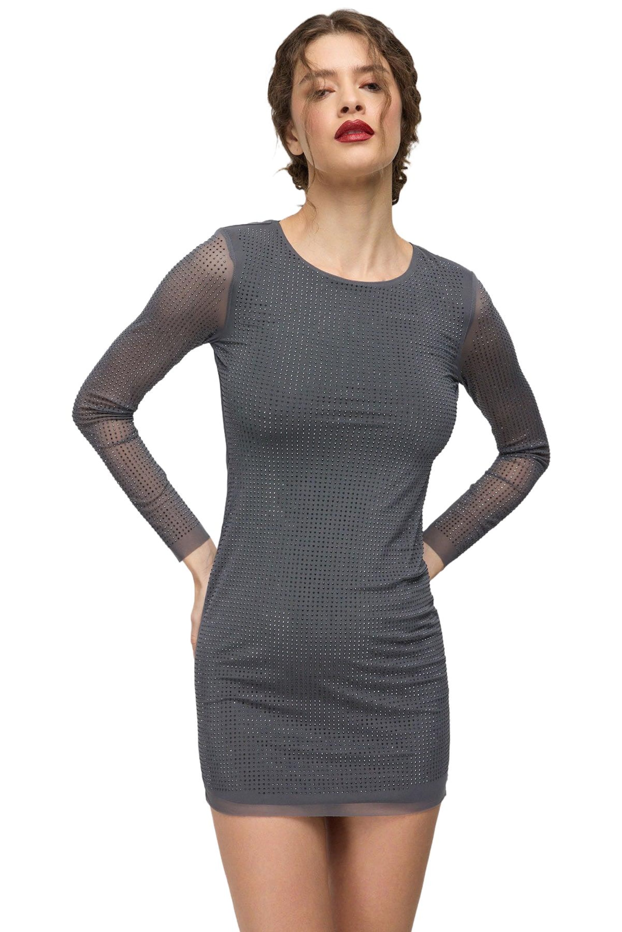 No Matter What Jurk in Grijs: voorkant