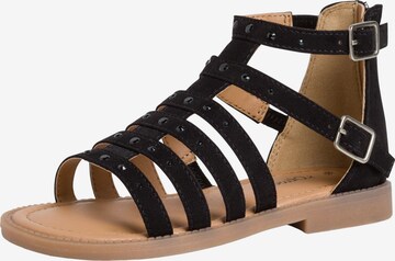 s.Oliver Sandals in Black: front