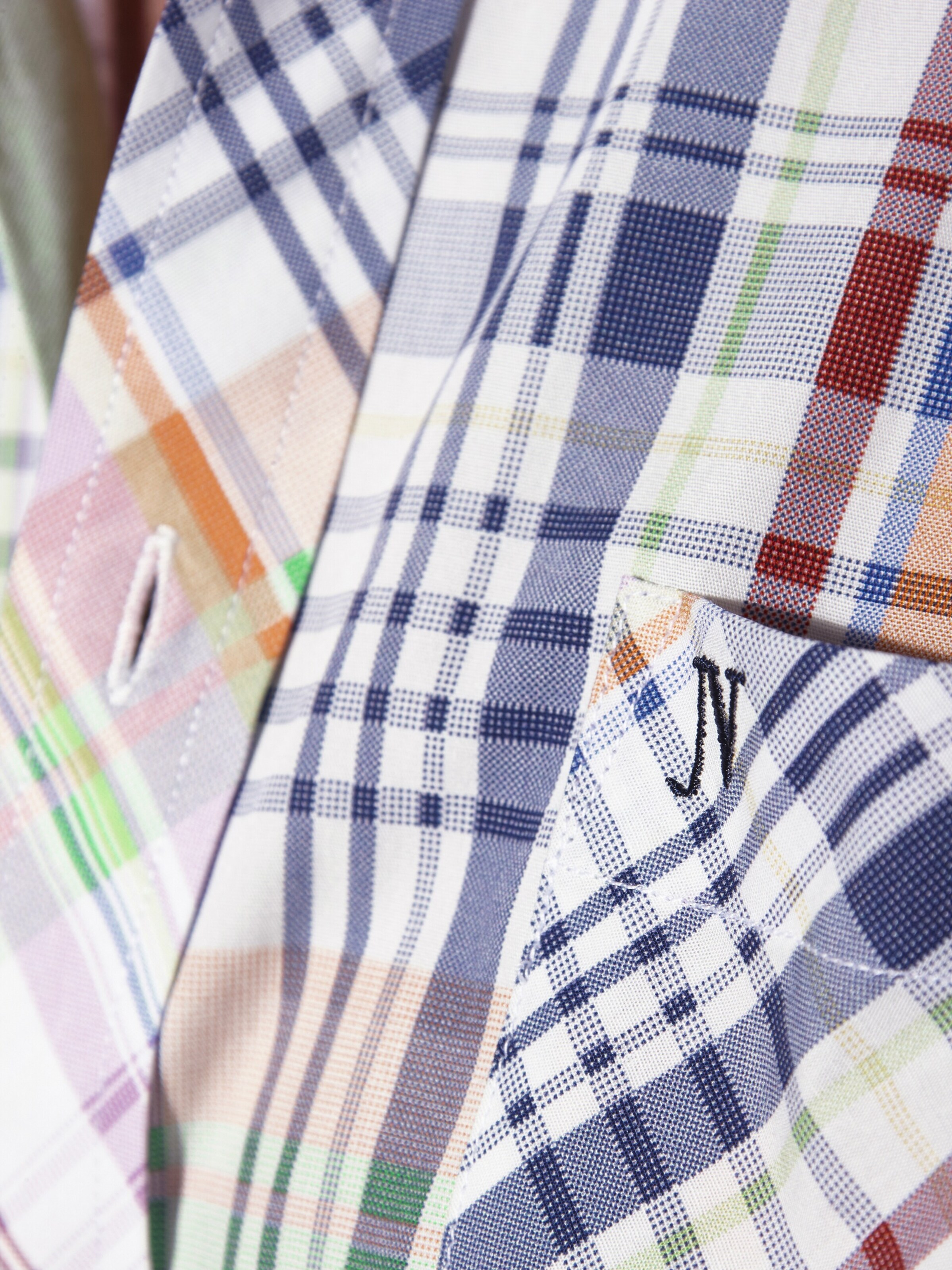 Jan Vanderstorm Comfort Fit Kurzarmhemd ' Olian ' in Mischfarben