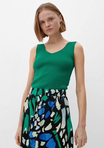 Tops en tricot s.Oliver en vert : devant