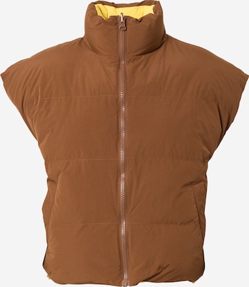Essentiel Antwerp Vest 'Coldbod' in Brown: front