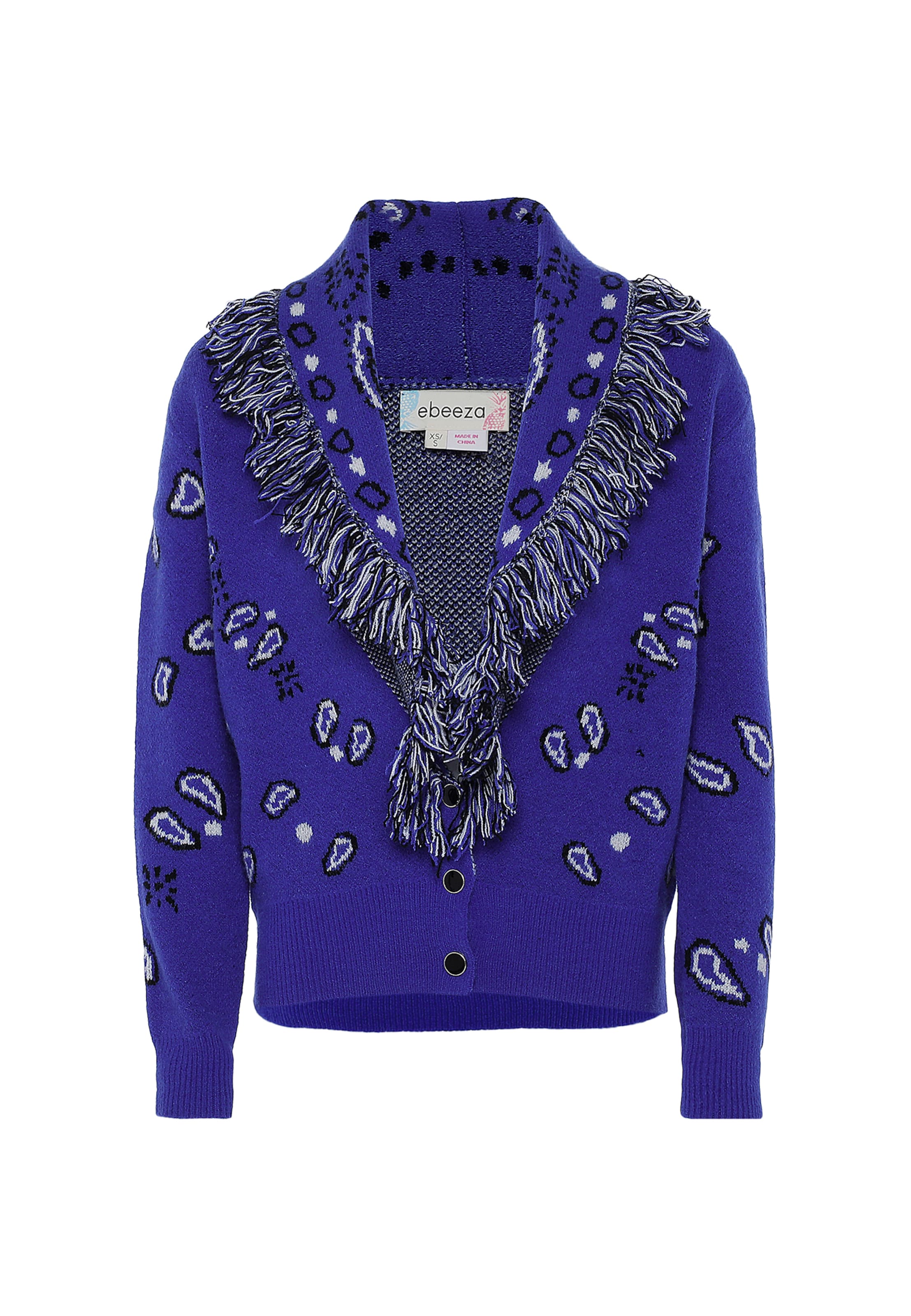 purpurinė ebeeza Kardiganas: priekis