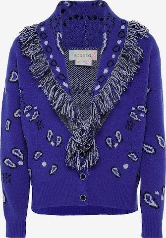 ebeeza Knit Cardigan in Purple: front