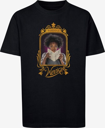 ABSOLUTE CULT T-Shirt 'Wonka - Noodle Frame' in Schwarz: predná strana