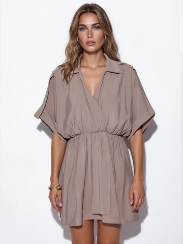 Busem Dress in Grey: front