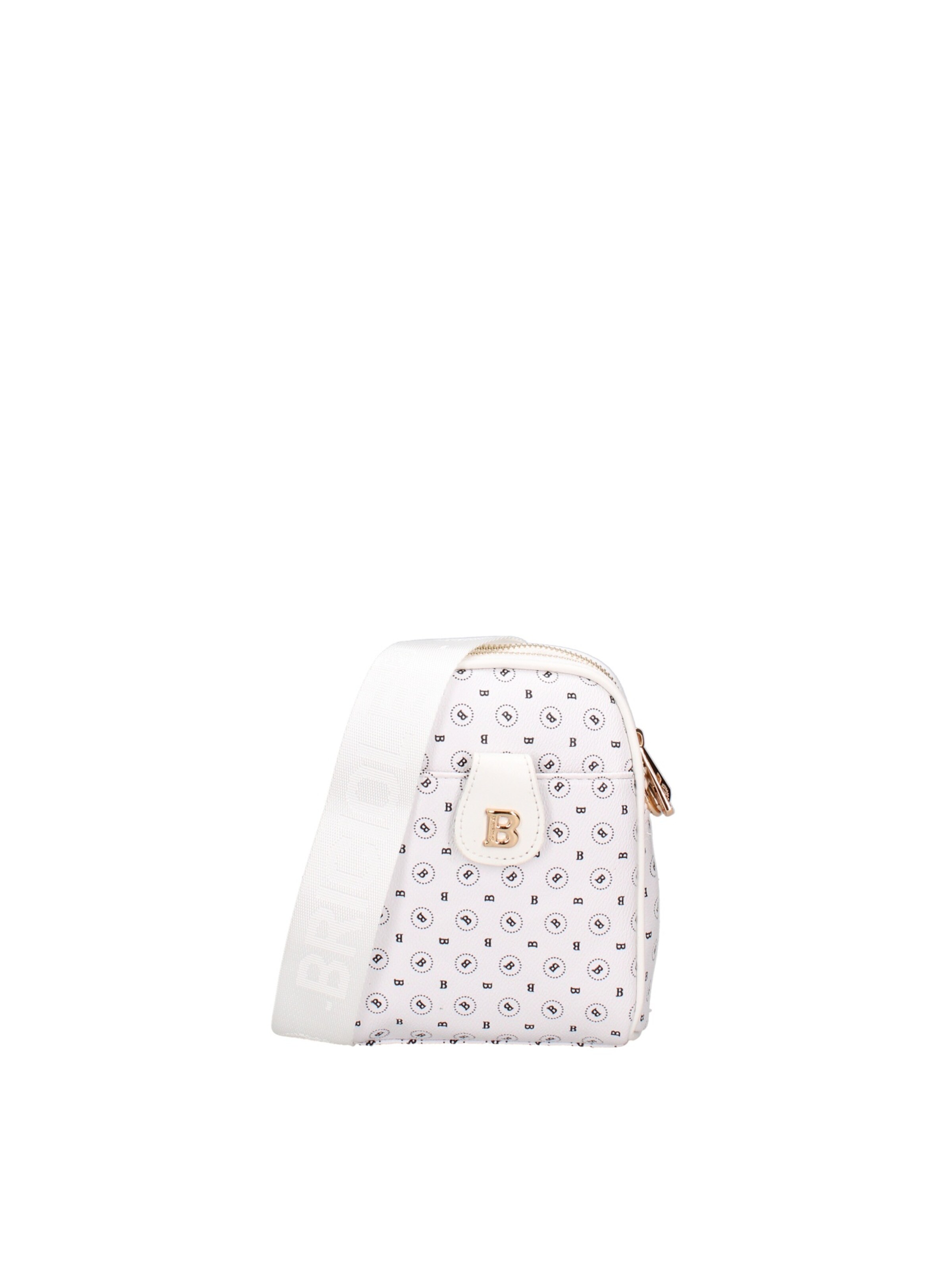Borsa a spalla di Briciole in bianco: frontale