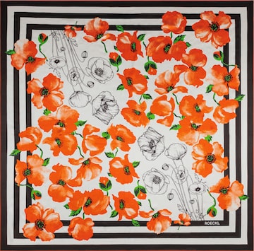 Foulard 'POPPY RUSH' Roeckl en noir : devant