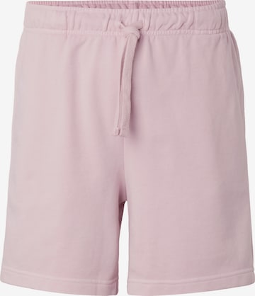 Urban Classics Loose fit Trousers in Pink: front