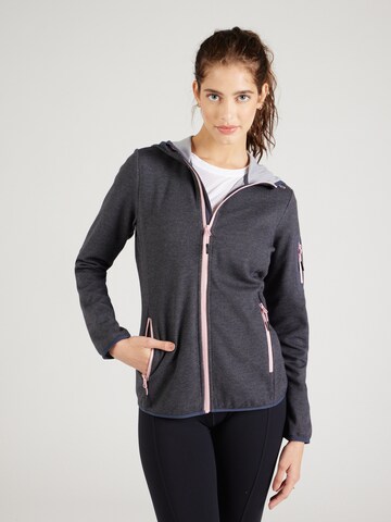 CMP Athletic Fleece Jacket in Grey: front