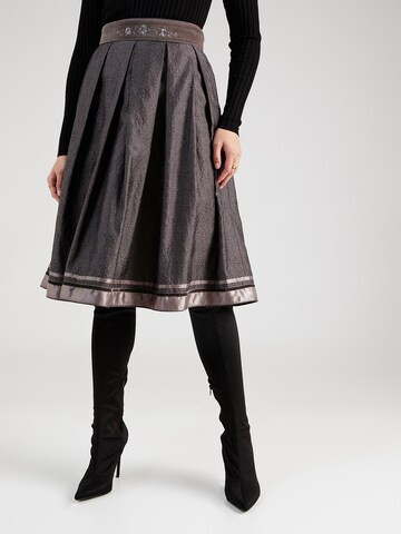 MARJO Traditional Skirt 'Blanca' in Grey: front