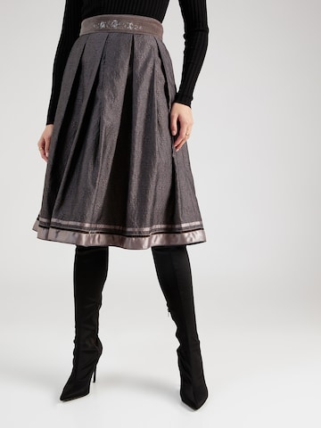 MARJO - Falda tradicional 'Blanca' en gris: frente