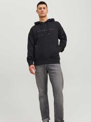 JACK & JONES Sweatshirt 'Star' i sort