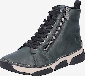 Bottines à lacets Rieker en vert : devant