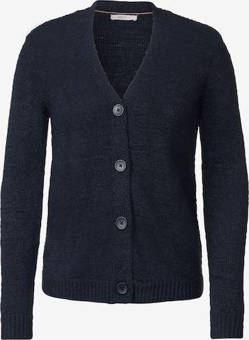 CECIL Knit Cardigan in Blue: front