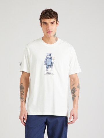 ADIDAS ORIGINALS Shirt 'SKI BEAR' in Wit: voorkant