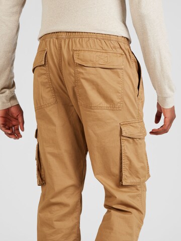 Regular Pantalon cargo HOLLISTER en marron